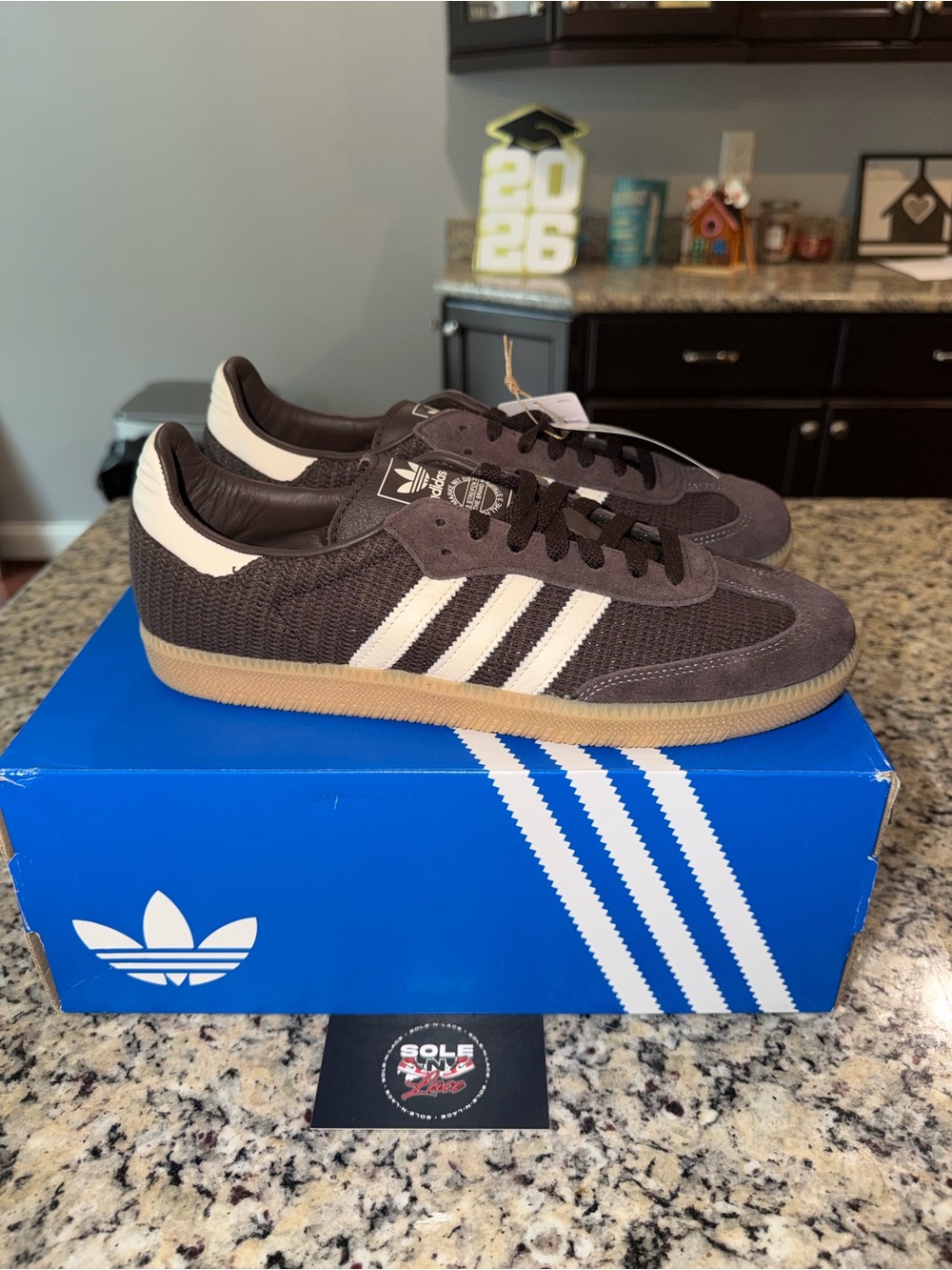 Size 10.5 Adidas Samba OG Brown SKU KJ5826 Brand New - Picture 9 of 12